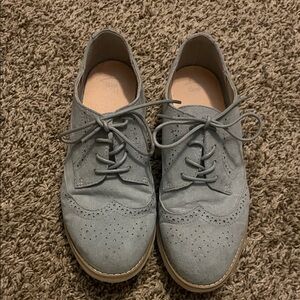 GAP Women's Light Gray Oxford Flats
